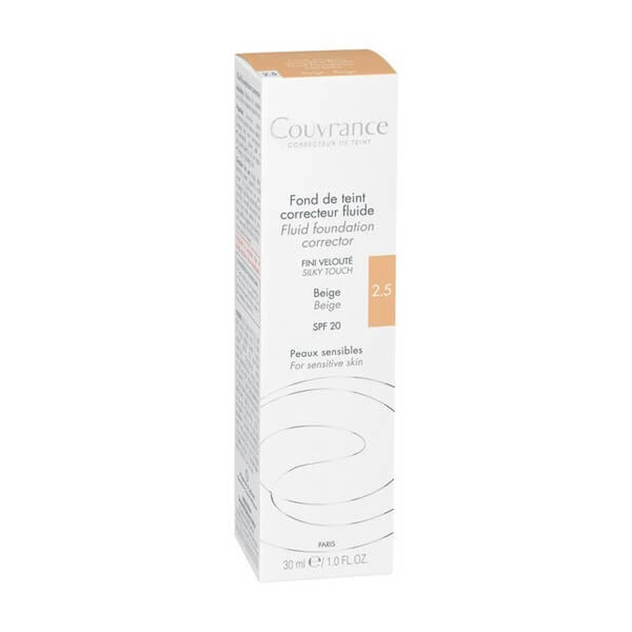 Eau Thermale Avène Couvrance Foundation Corrector Fluid Beige SPF 20 - 30 ml