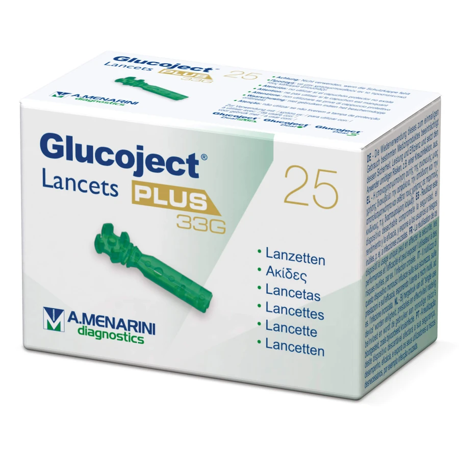 Glucoject Lancets Plus G33 25 pieces