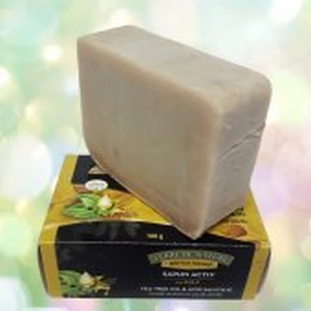 Aktivseife mit Schwefel, Salicylsäure und Teebaumöl, 100 g, Verre de Nature
