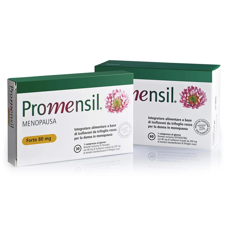 Named Promensil Menopause Forte Nahrungsergänzungsmittel 60 Rotklee-Tabletten