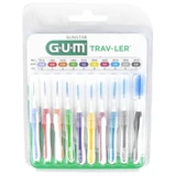 Gum® Trav-Ler® Sunstar Brush 10 Pieces