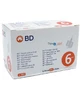 Aguja para pluma de insulina Thinwall Bd Gauge 31 6 Mm 100 Piezas