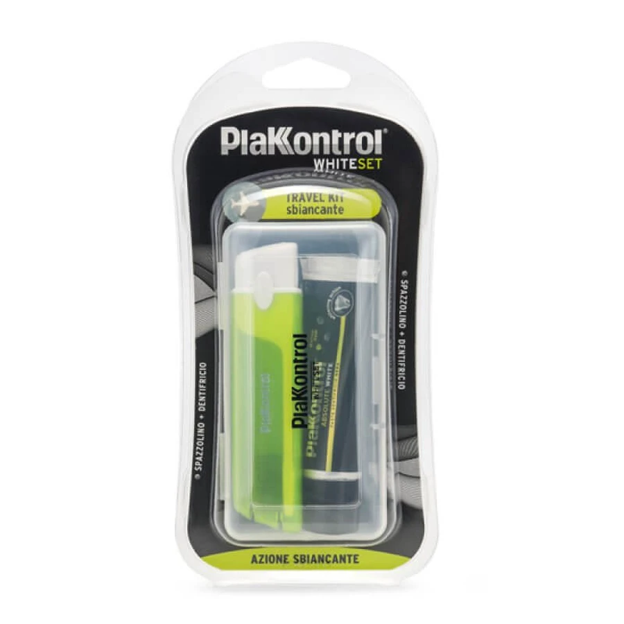 Weißes Set PlaKKontrol® 1 Reise-Set