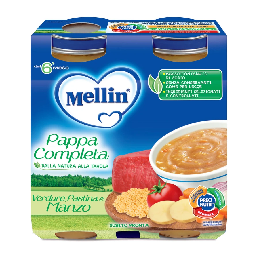 Mellin Pappa Completa Beef 2x250g
