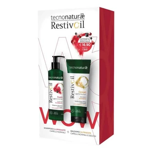 Restivoil Tecnonature Bipack Illuminating Shampoo 250ml + Conditioner 200ml - Glänzendes und weiches Haar
