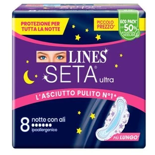 LIJNEN ZIJDE ULTRA NACHT 8ST