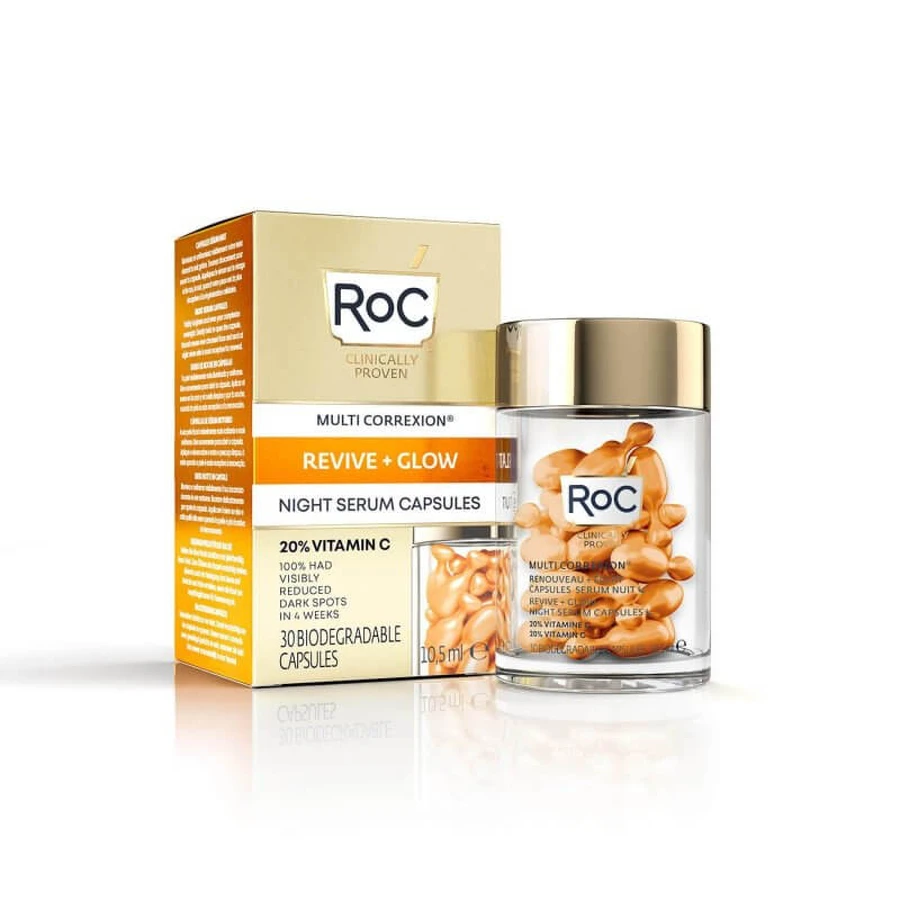 MULTI CORREXION® Revive + Glow Night Serum ROC Capsules 30 Capsules