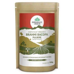Brahmi Bacopa en polvo, 100 g, Bio India