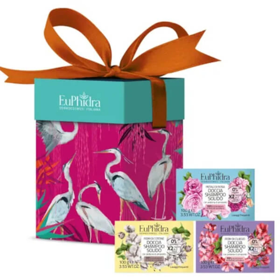 Euphidra Beauty Bouquet Box-Set mit festem Dusch-Shampoo