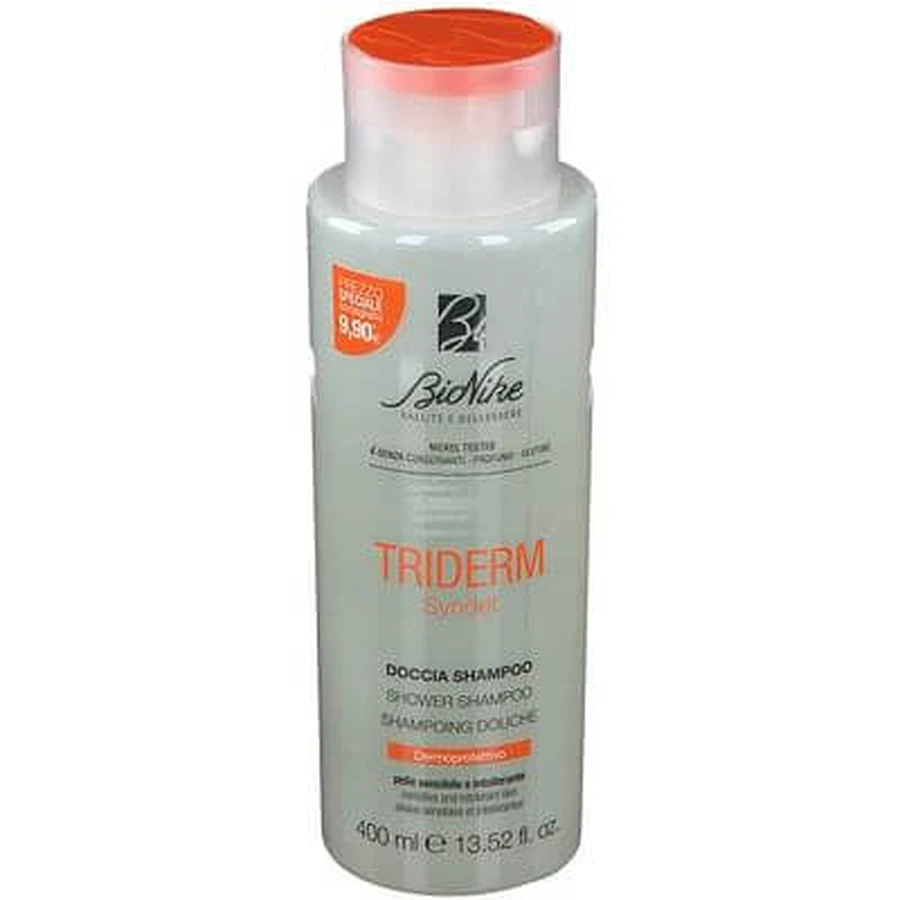 Bionike Triderm Shower Shampoo 400ml Empfindliche Haut Duftstofffrei