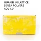 Powder-Free Latex Gloves Medium 100 Pieces