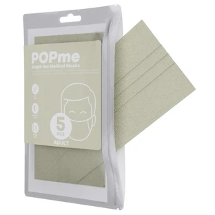 Popme Chirurgische Maske Sand 5 Stück