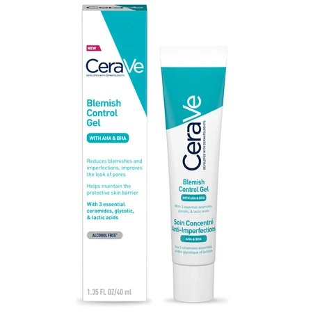 Anti blemish gel with AHA and BHA, 40 ml, CeraVe