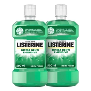 Listerine mouthwash for tooth and gum defense bundle 2×500 ml