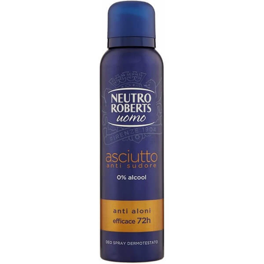 NEUTRAL ROBERTS MAN DEODORANT SPRAY 150ML.DRY MEDITERRANEAN ESSENCE