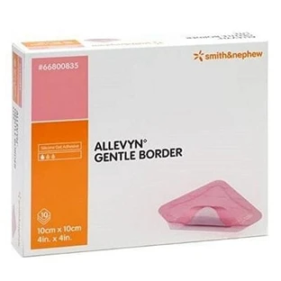 Allevyn Gentle Border Dressing 10 Cm X 10 Cm 10 Pieces