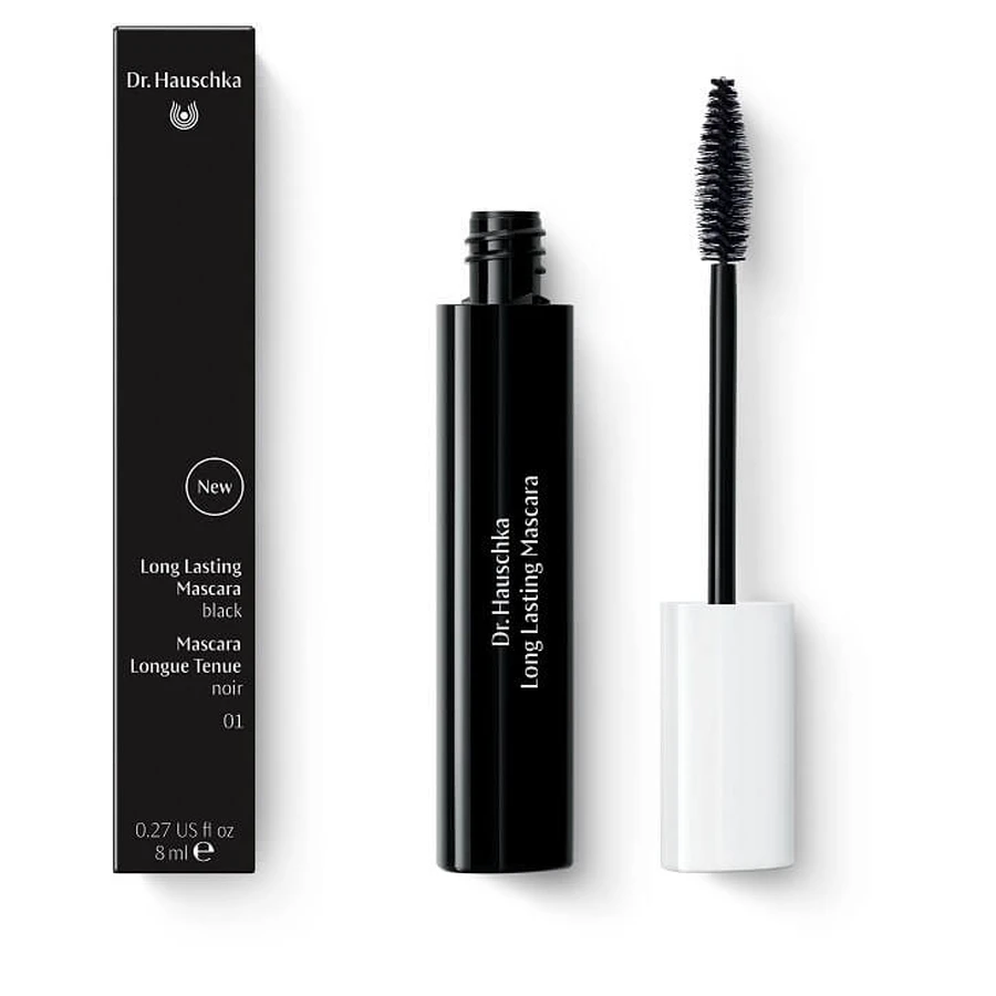 Dr. Hauschka máscara de pestañas alargadora de larga duración color 01 Negro