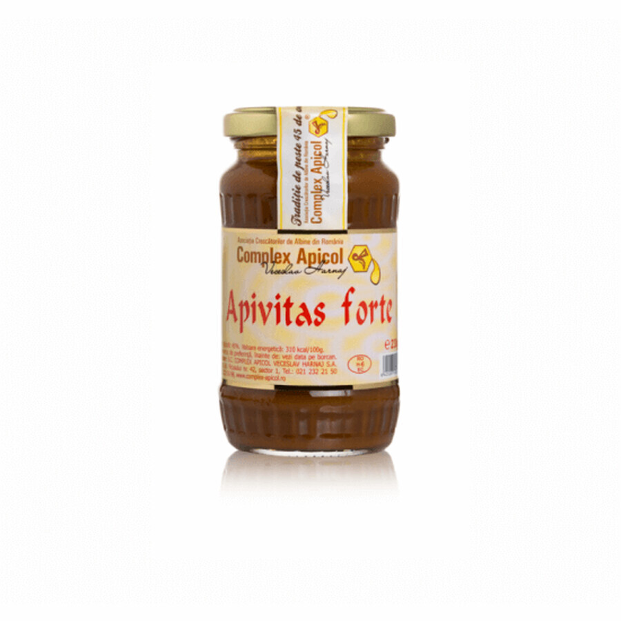 Acacia flower honey, pole and Apivitas Forte matcha milk, 230 g, Bee Complex