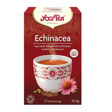 Organic Immune Support Tea + Organic Echinacea Tea Pack, 17 sachets + 17 sachets, Yogi Tea