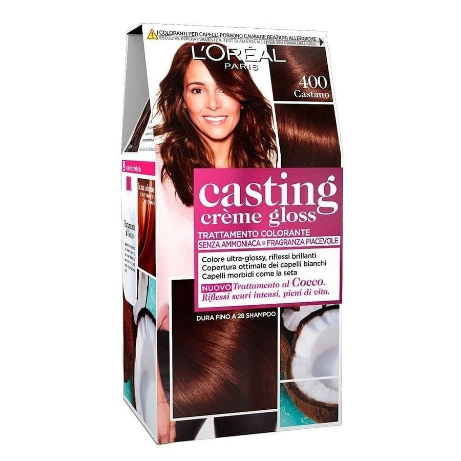 L'OREAL CASTING CREME GLOSS TRATAMIENTO COLORANTE SIN AMONIACO 400 MARRÓN