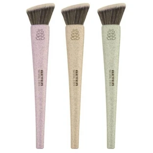 Kabuki Natural Fiber Slant Tip Brush, 1 piece, Beter