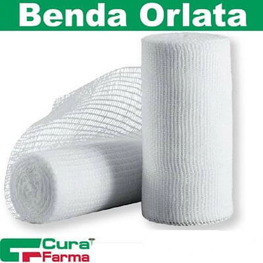Pure Cotton Non-Elastic Hydrophilic Care Gauze Bandage With Edged Anti-Fraying Edges 10 X 500 Cm