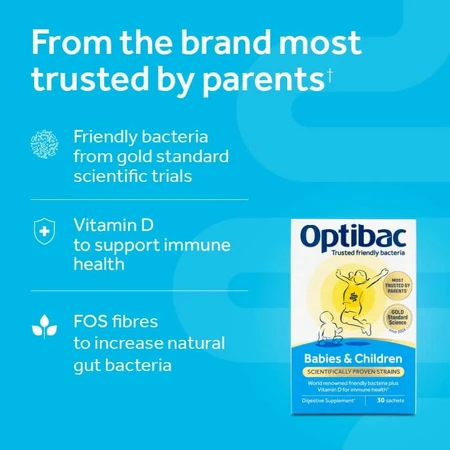 Optibac probiotic for children and infants, 10 sachets