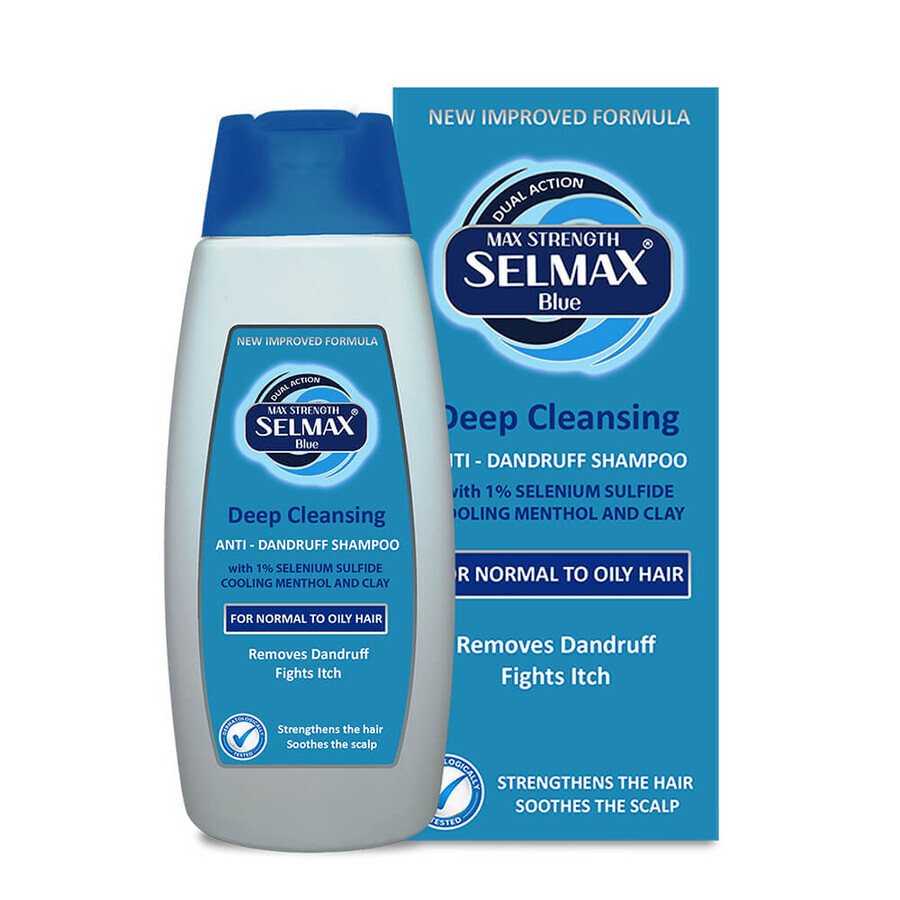 Șampon antimatreațǎ pentru păr normal gras Selmax Blue, 200 ml, Advantis 