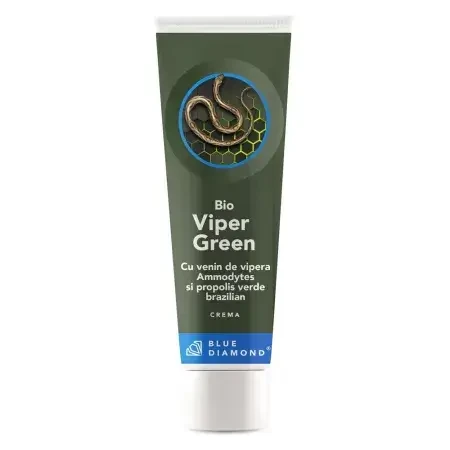 Crema con veneno de víbora Ammodytes y propóleo verde, 100 ml, Blue Diamond