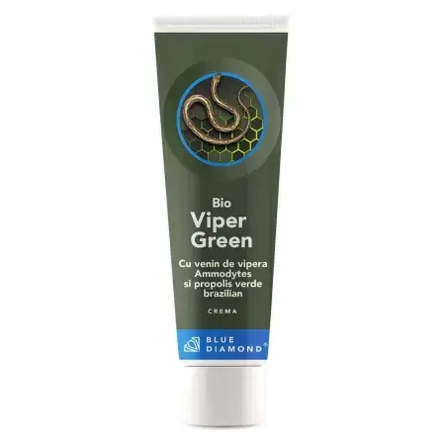 Crema con veneno de víbora Ammodytes y propóleo verde, 100 ml, Blue Diamond
