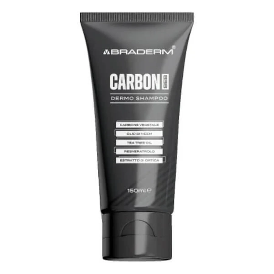 Braderm carbon seb hair purifying shampoo 150 ml