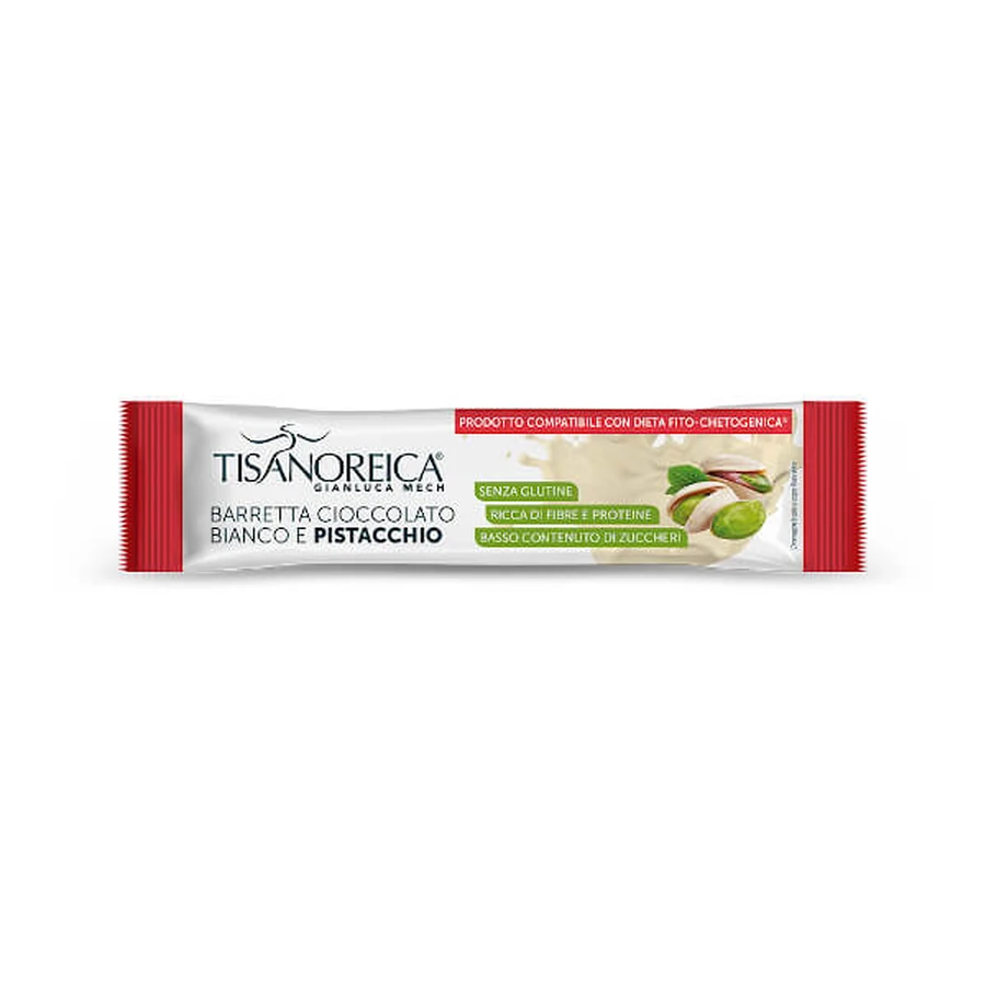 Tisanoreica Smart Barrita de chocolate blanco y pistacho 35g