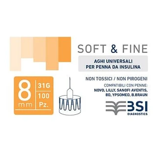Soft&Fine Insulin Pen Nadel 31 Gauge 8 Mm 100 Stück
