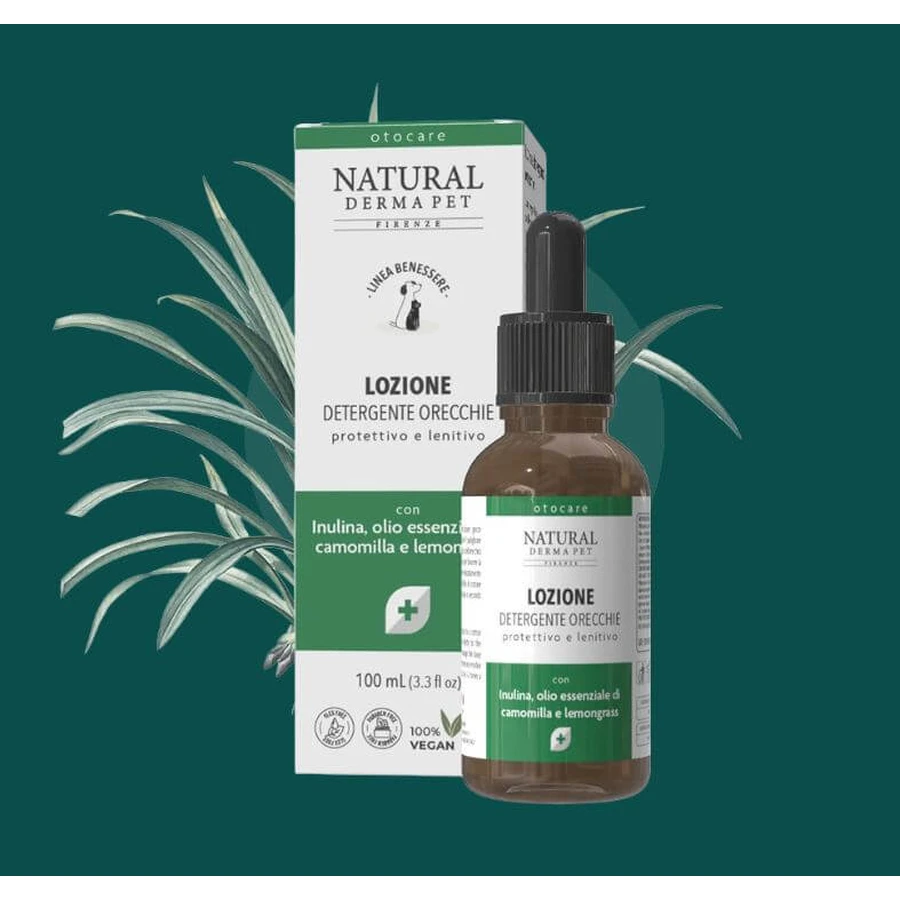 NATURAL DERMA PET DOG EAR CLEANSING LOTION 75 ML