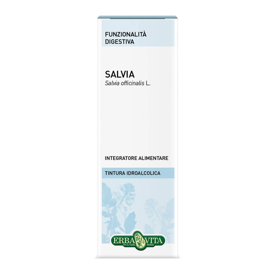 Tintura Hidroalcohólica de Hojas de Salvia 50ml Erbavita