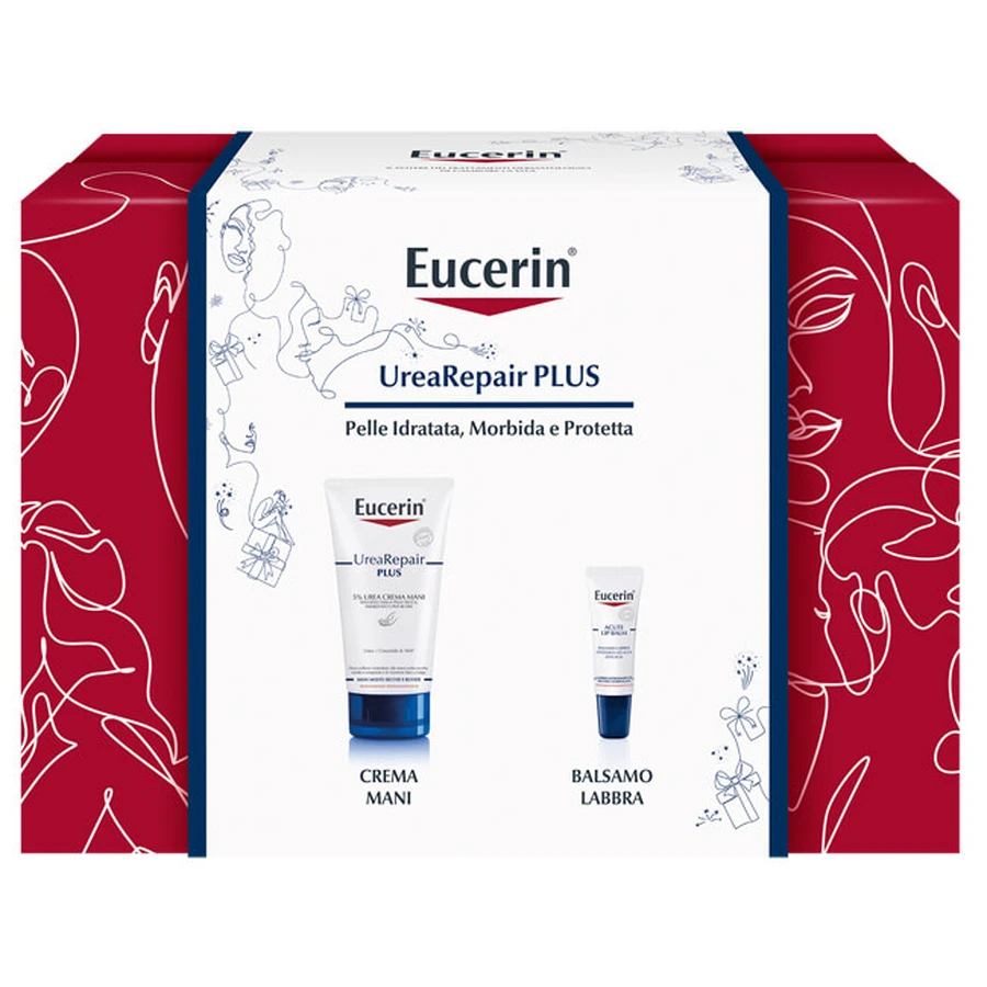 Eucerin UreaRepair Plus Hand Cream 75ml + Lip Balm 10ml Box Set