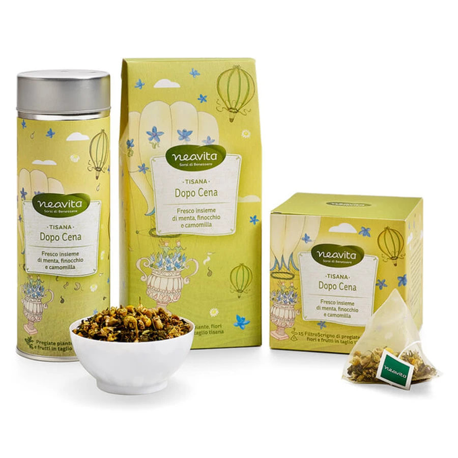 NACHFÜLLEN VON KRÄUTERTEE NACH DEM ESSEN 60G