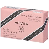 Apivita Natuurlijke Roos en Zwarte Peper Revitaliserende Zeep 125g