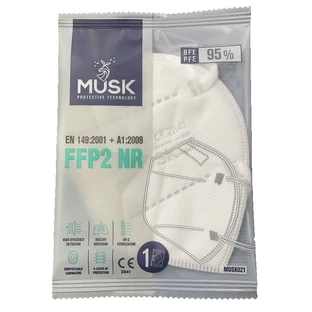 MUSK MASK FFP2 WHITE 1PCS