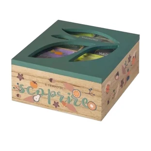 Neavita Juego de Caja de Madera Bio Green 6 Compartimentos 30 Infusiones Surtidas