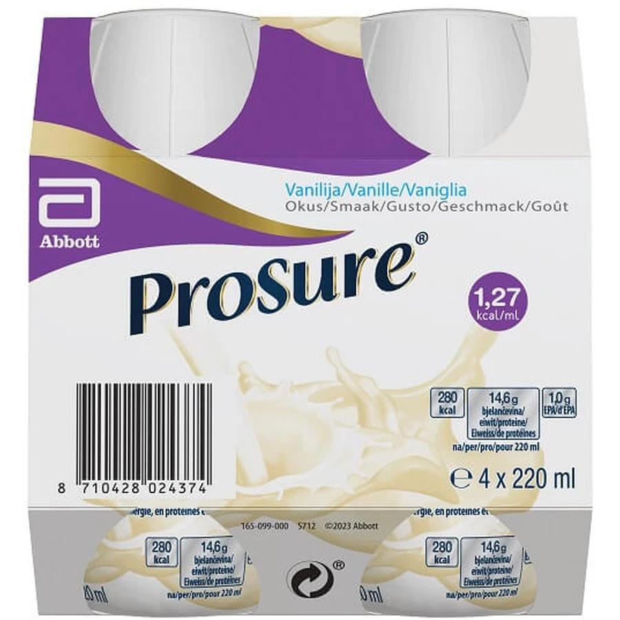 PROSURE VANILLA 4BOTT 220ML: ceny i cechy
