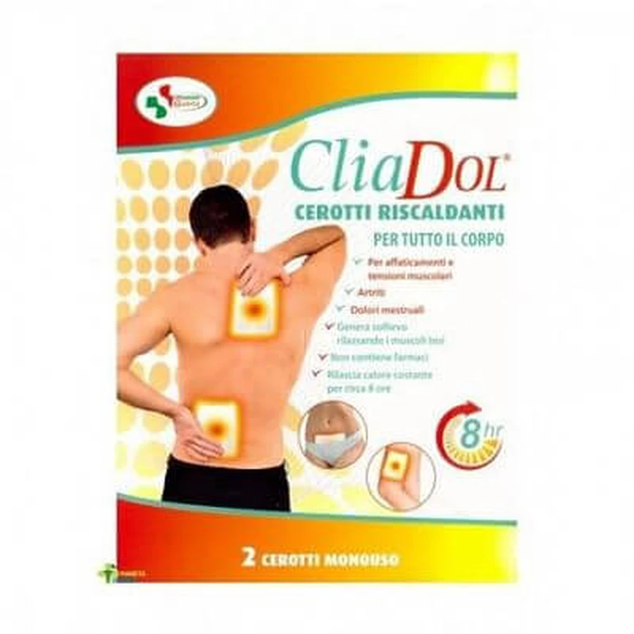 Cliadol Pansamente încălzitoare pentru spate 2 bucăți