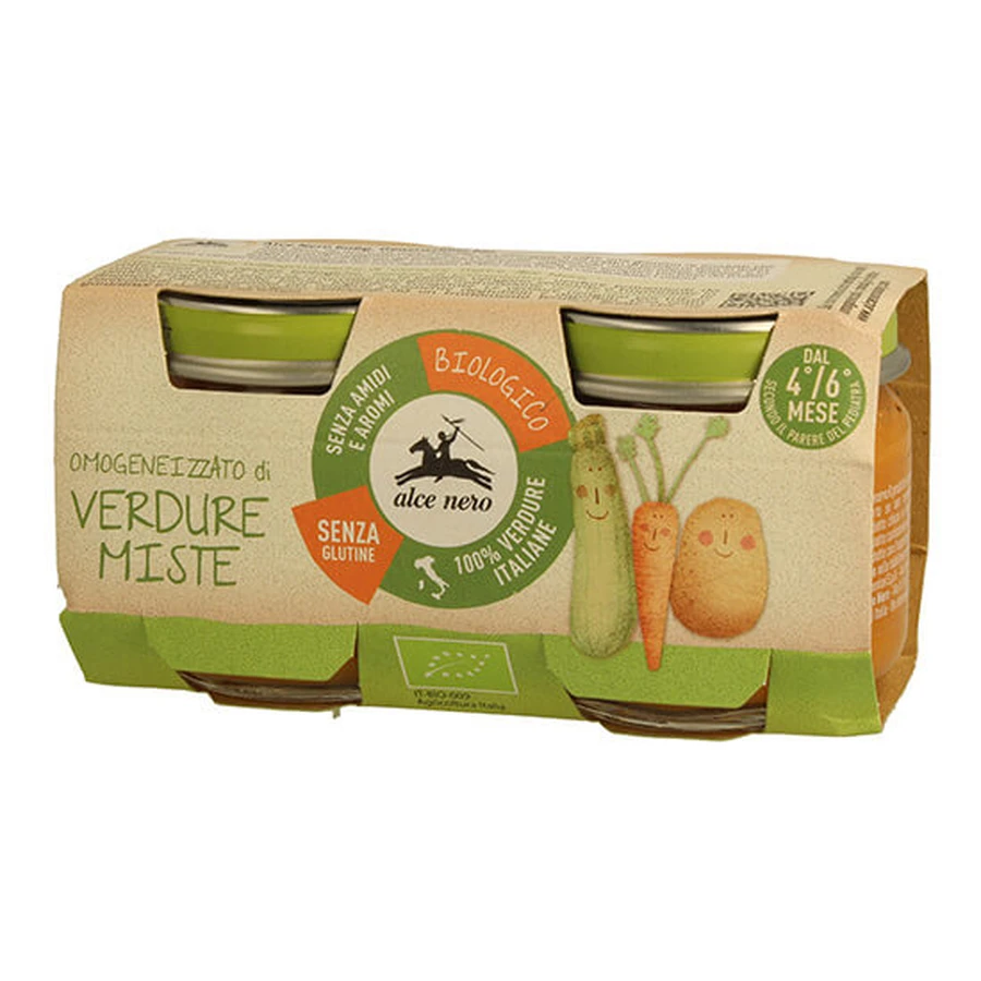 HOMOGENIZED MIXED VEGETABLES ORGANIC 2 X 80 G