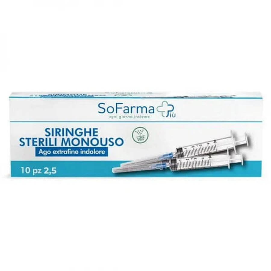 STER SYRINGE 2.5ML G23 10PCS SF+