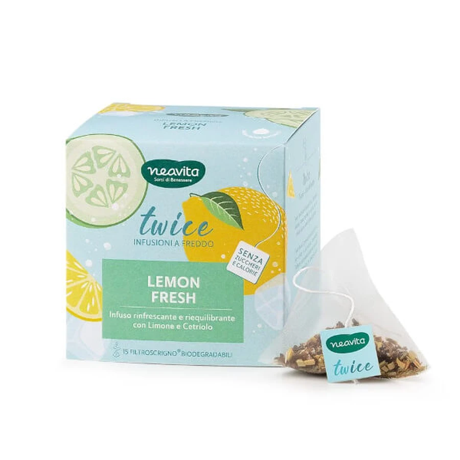 Neavita Twice Lemon Verse Koude Infusie met Citroen en Komkommer - 15 Zeefjes