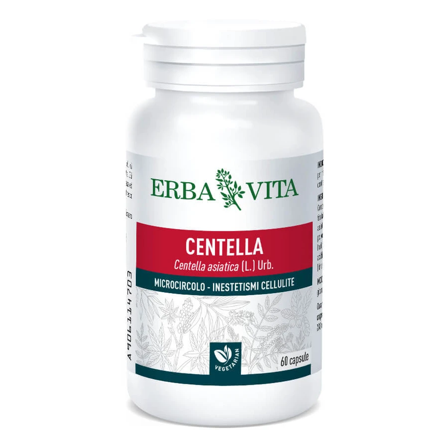 Centella 60 kapsułek 400mg Erbavita: ceny i cechy