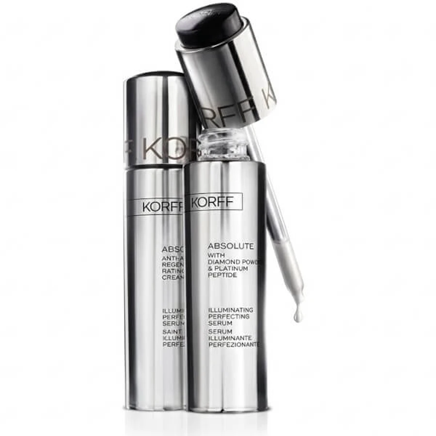 Korff absolute illuminating face serum dans un emballage spécial