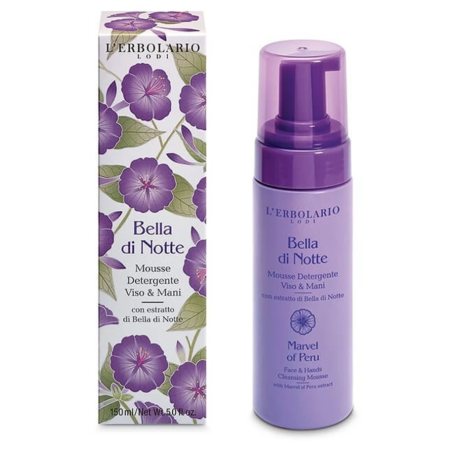 L'Erbolario Bella di notte cleansing mousse face and hands