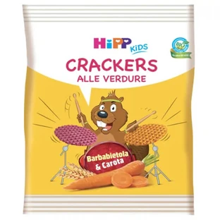HiPP Kids Crackers Bio Vegetables Carrot and Beet 25g