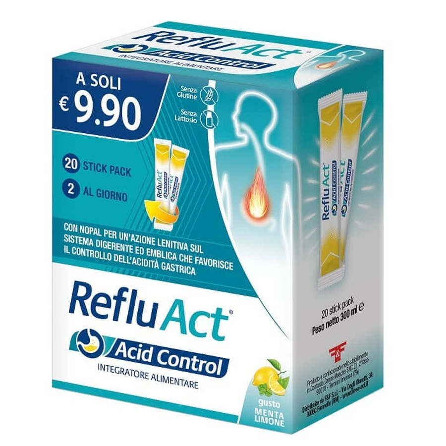 REFLU ACT ZUUR CONTROLE 20STICK